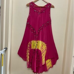 NWT Rebel Love Tie Dye Boho Swimsuit Coverup Vacation Beach Adorable One Size FM